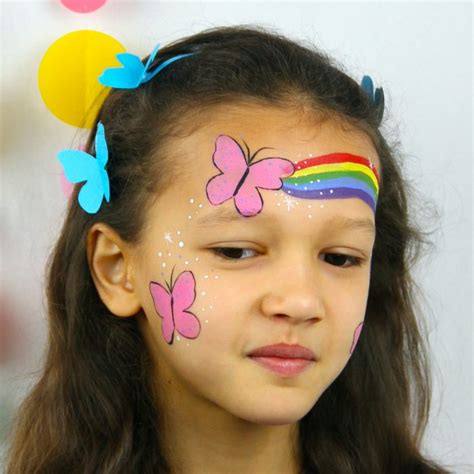 easy butterfly face paint|butterfly face drawing.